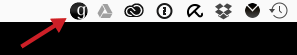Image of Globus Connect Personal icon on macOS menu bar